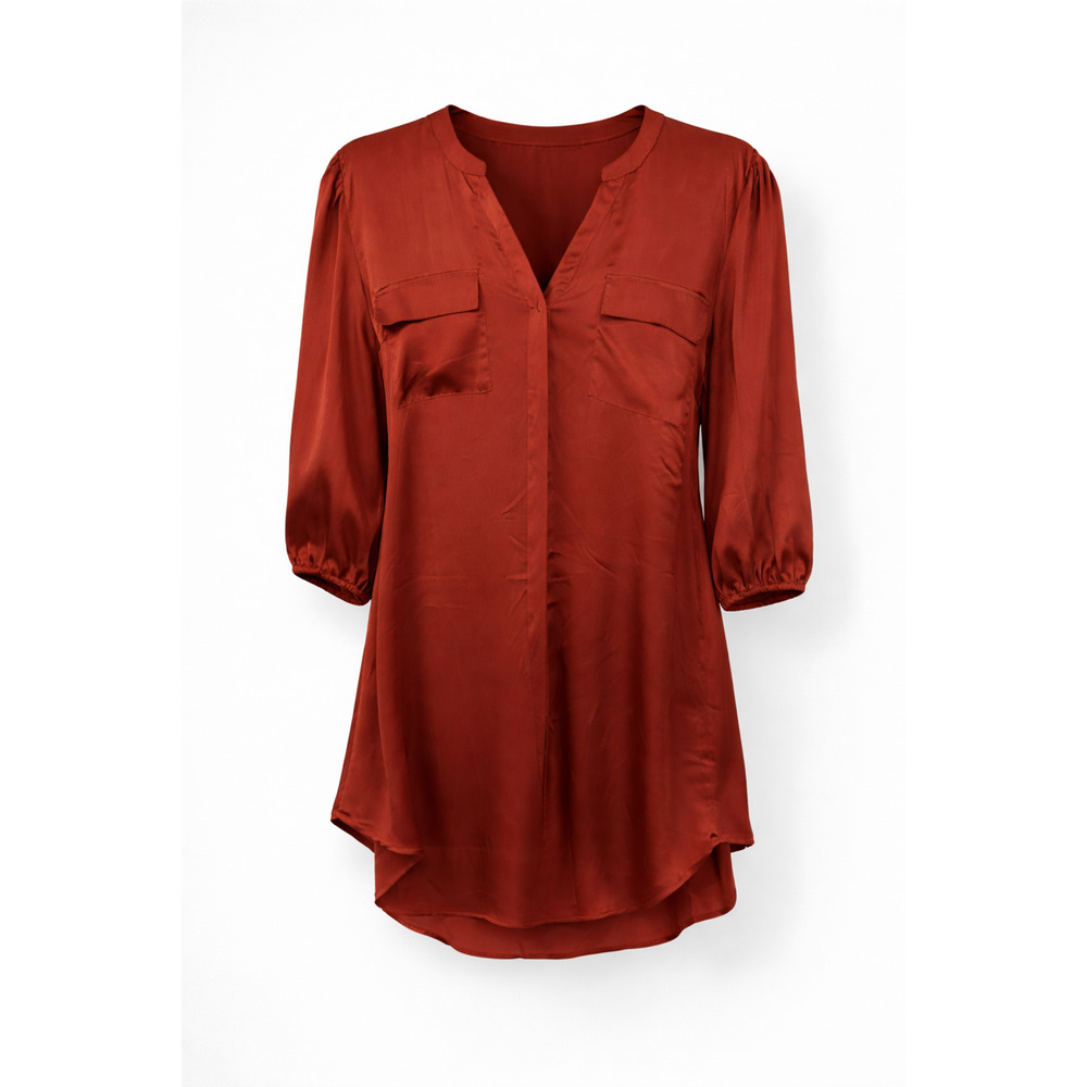 Torrid Studio Size 1 Rust Tunic Dress NWT Long Sleeve Plus Size